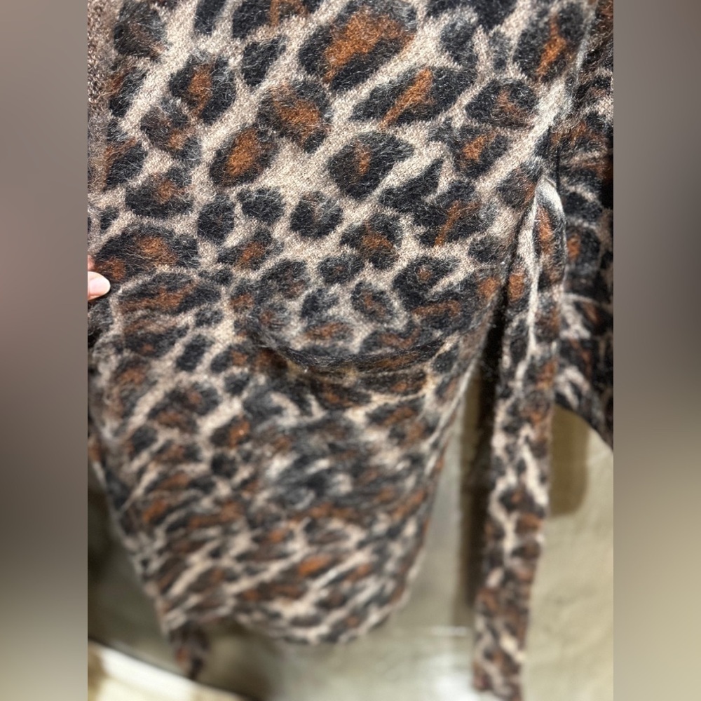 NWOT day Birger ET Mikkelsen Leopard Print Women's cardigan size S-M - Picture 3 of 5